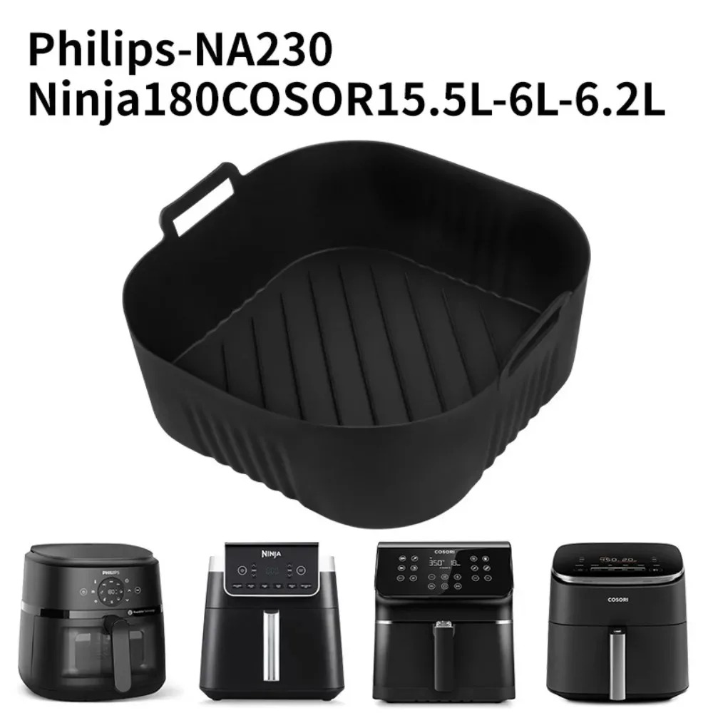 Kitchen And Baking Equipment - Silicone Air Fryer Mold Oil Filter