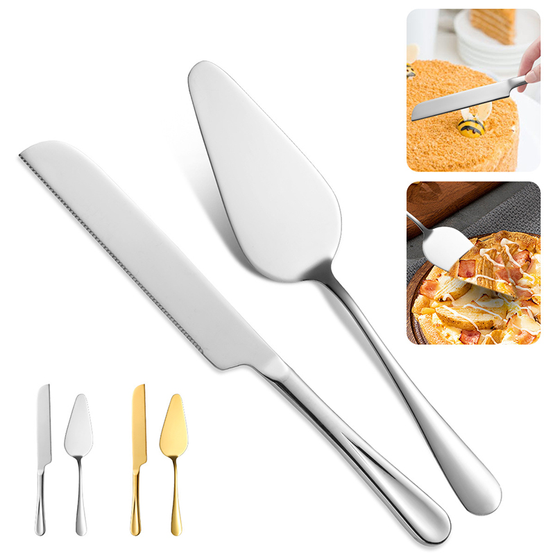 Kitchen And Baking Equipment - Stainless Steel Cake Cutting Spatula Knife