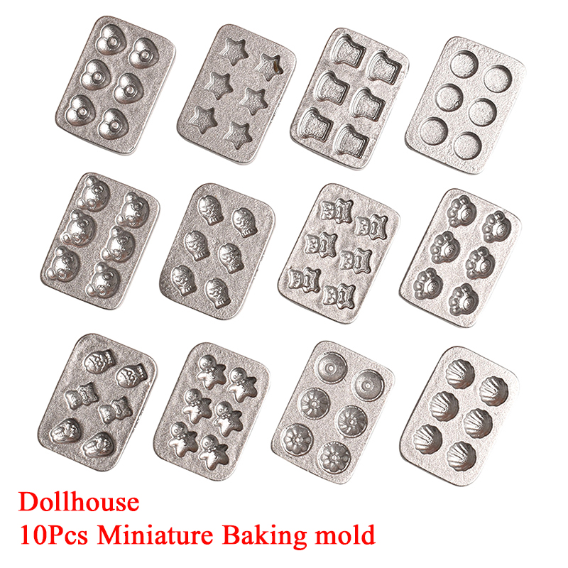 Kitchen Baking Area - 10pcs Doll House Miniature Mini Cake