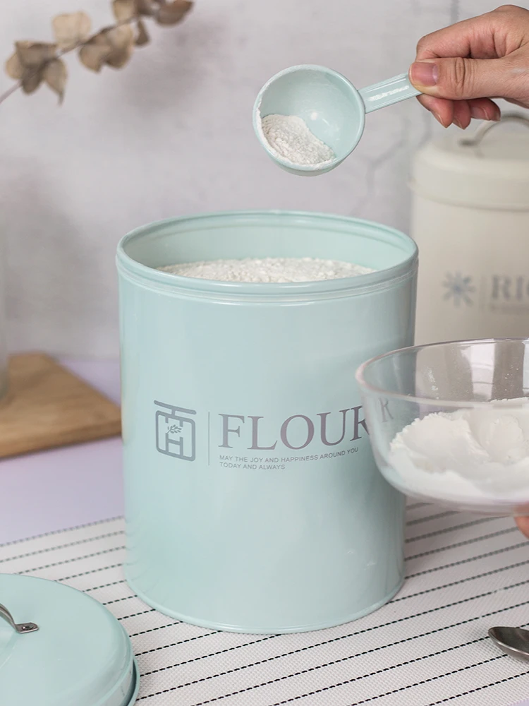 Kitchen Baking Storage Containers - Round Type Baking Flour Storage Container