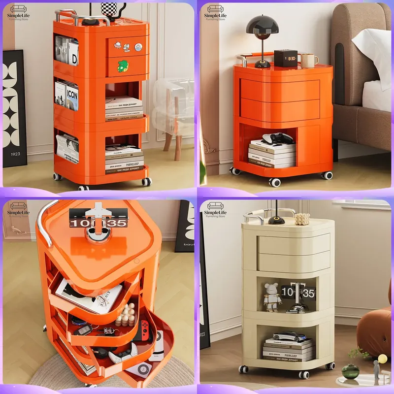 Kitchen Baking Island - Kitchen Cart with Wheels Rolling Storage