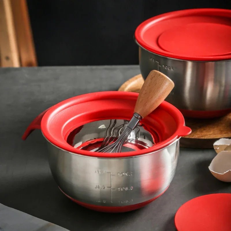 Kitchen Baking Aid - Mixing Bowl Deep Stainless Steel Kitchen