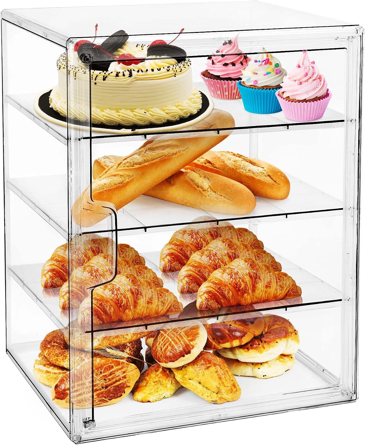 Pastry Display Case,Bread Box  - đánh giá và giá Kitchen Baking Storage Containers