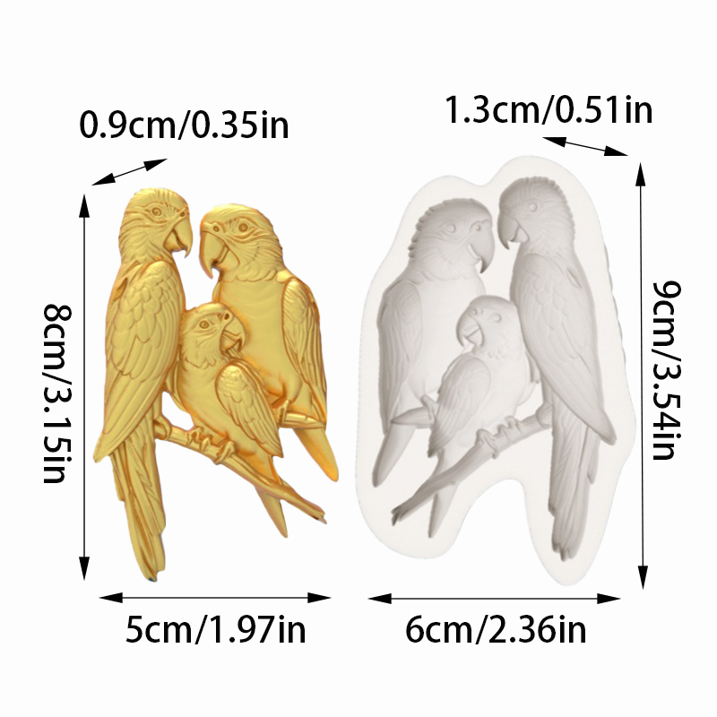 Macaw Family Silicone Baking M - đánh giá và giá Silicone Cake Mold