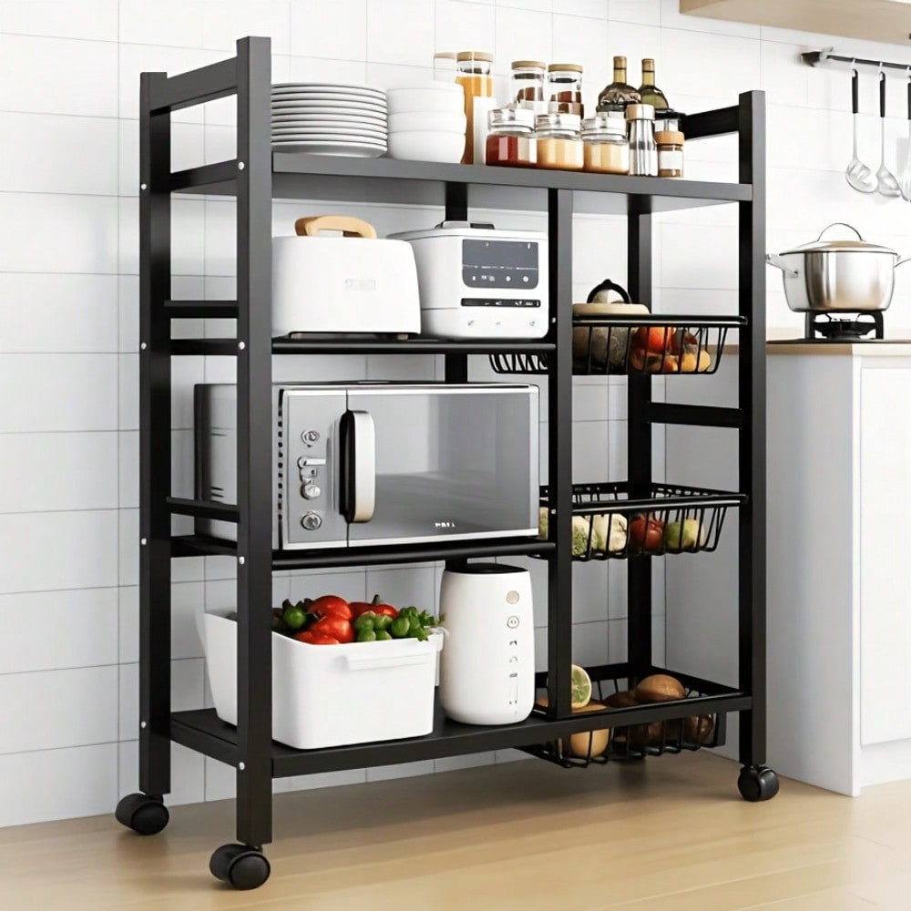 Movable Kitchen Storage Rack W - đánh giá và giá Kitchen Baking Island