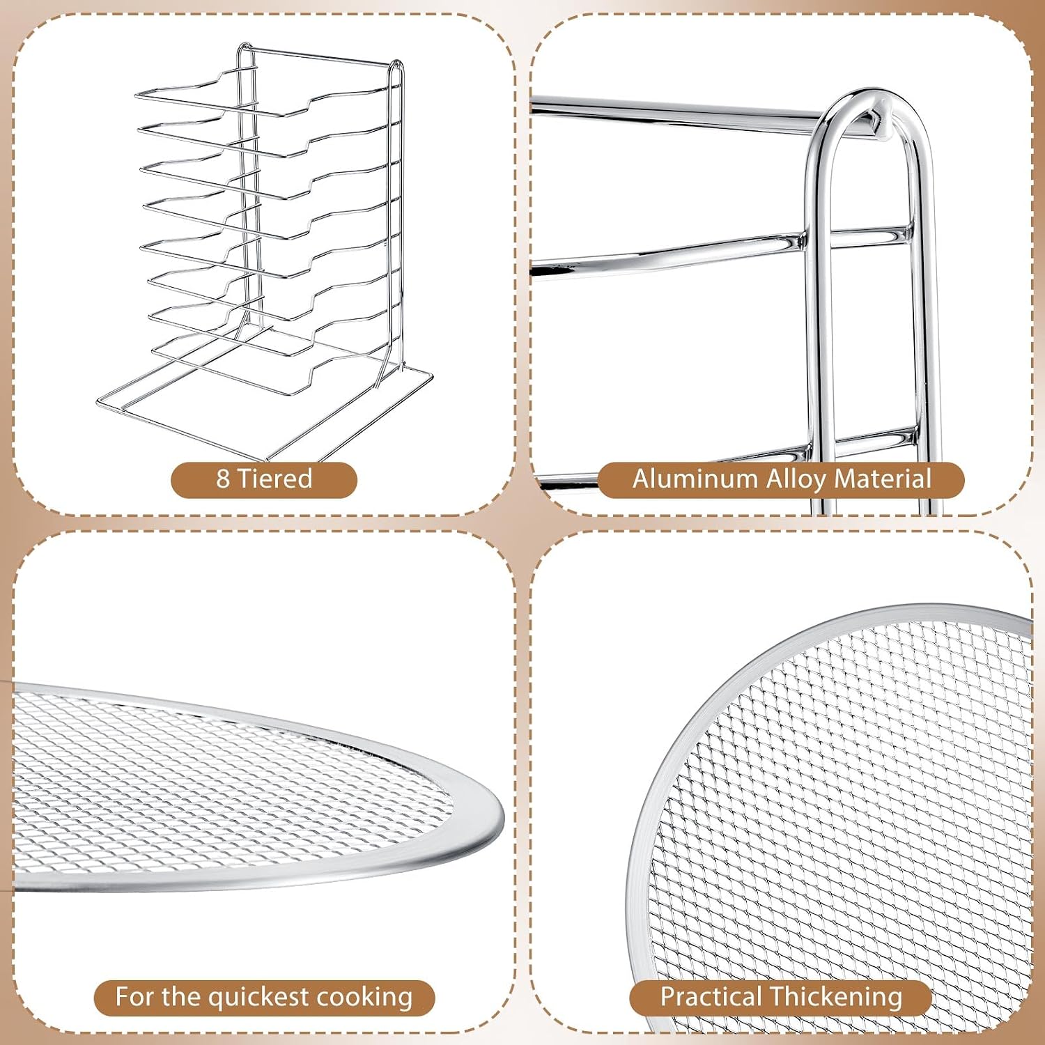 Pizza Rack 8 Tiered Stand With - đánh giá và giá Kitchen And Baking Equipment