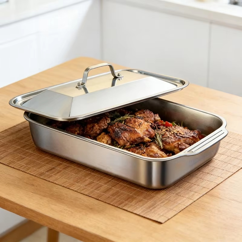 Stainless Steel Deep Baking Pa - đánh giá và giá Kitchen And Baking Equipment