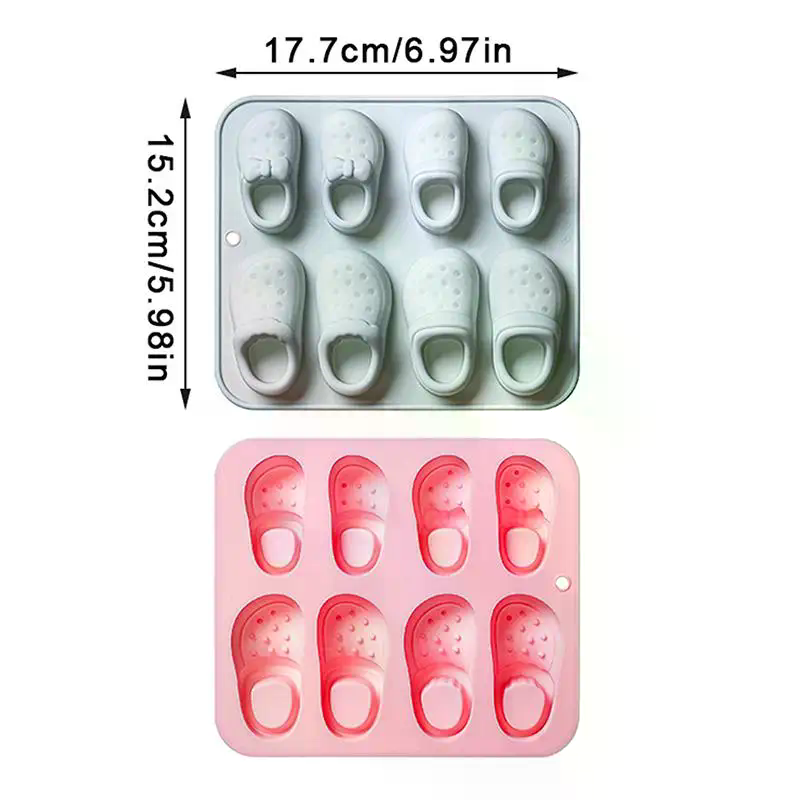 8 Cavity Hole Shoes Theme Sili - đánh giá và giá Silicone Cake Mold