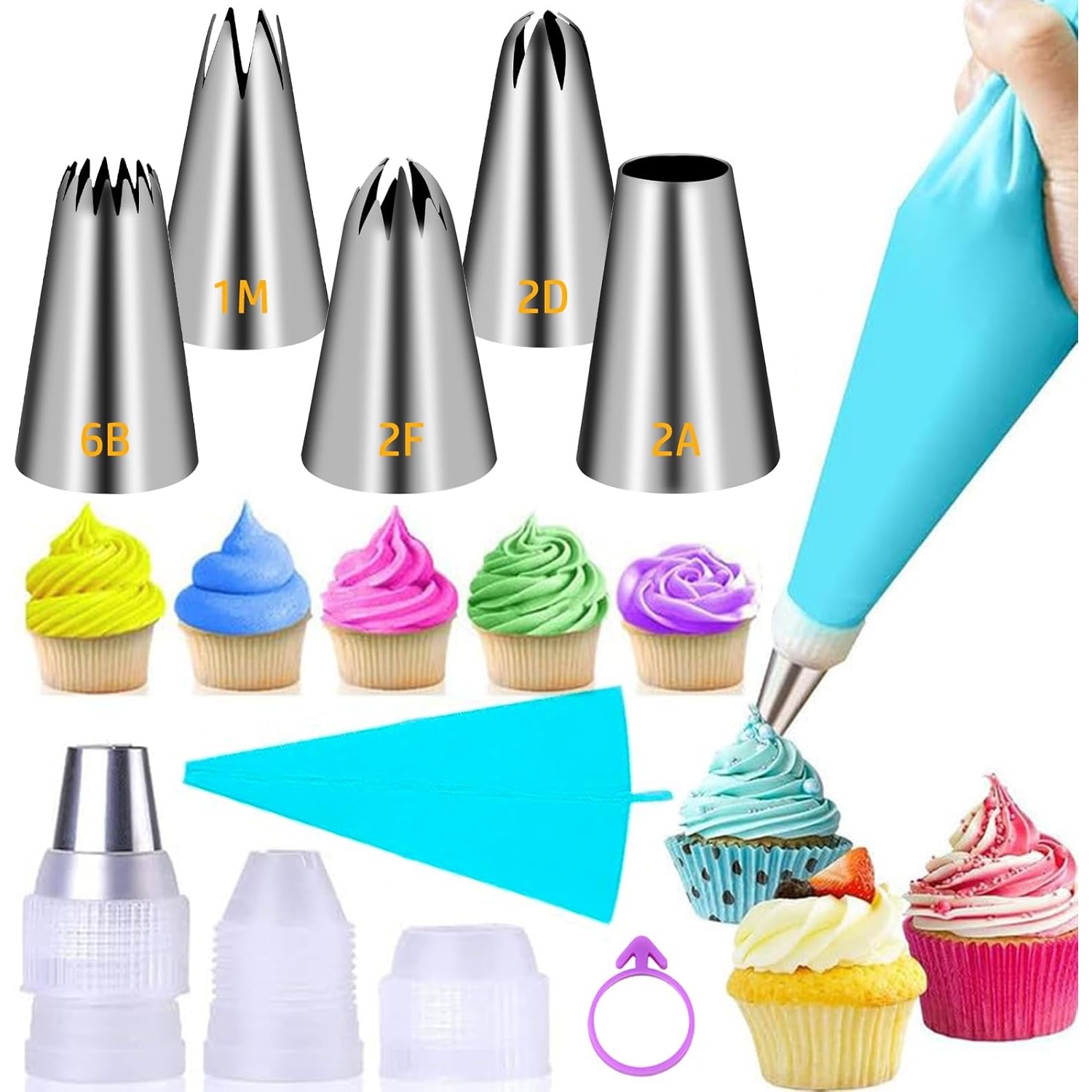 Large Piping Tips Set, Stainle - đánh giá và giá Kitchen And Baking Equipment