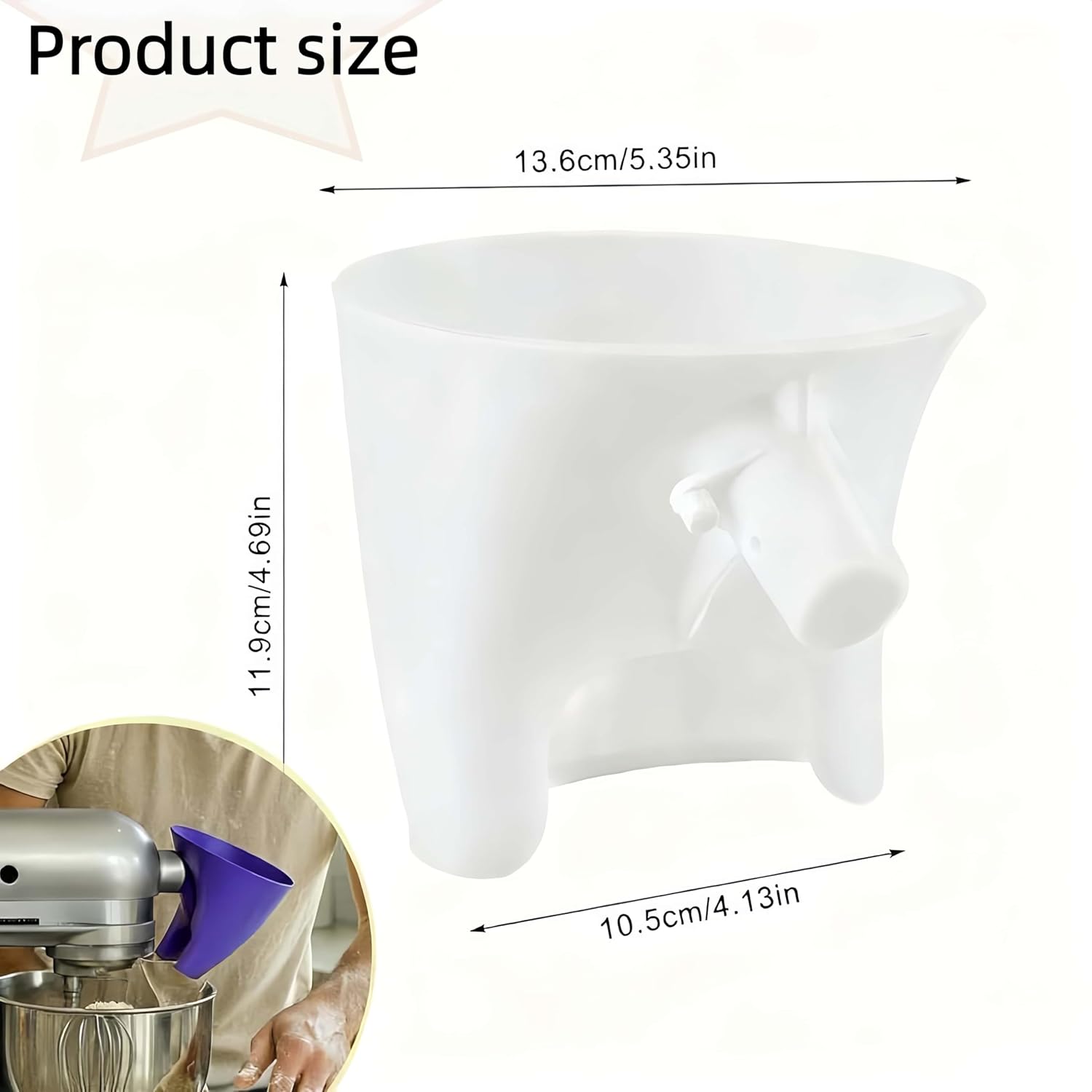 Flour Funne Mixer for Kitchen  - đánh giá và giá Kitchen Baking Aid
