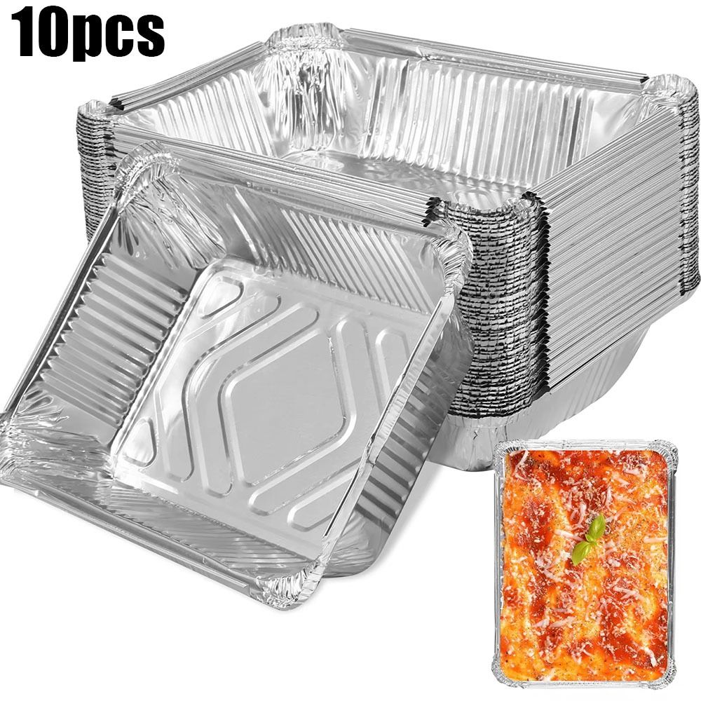 10PCS Disposable Aluminum Foil - đánh giá và giá Kitchen Baking Storage Containers