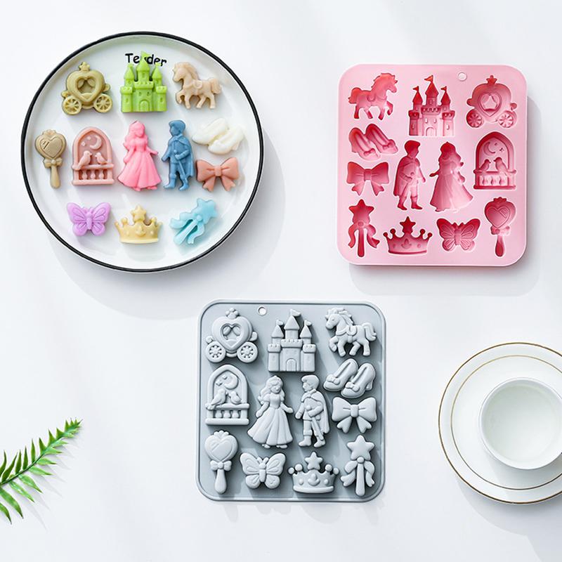 HOT!12 Cavity Prince, Princess - đánh giá và giá Silicone Cake Mold
