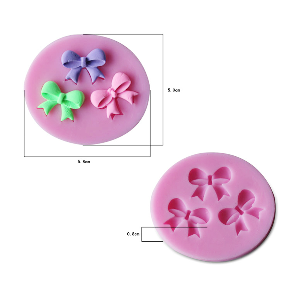 New DIY 3D Cake Decorating Bow - đánh giá và giá Silicone Cake Mold