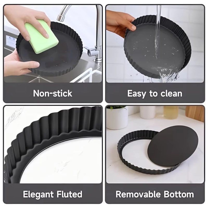 1pc Removable Bottom Fluted Ta - đánh giá và giá Kitchen And Baking Equipment