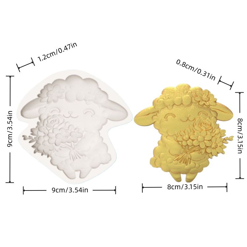 Healing-Themed Ranch Bouquet L - đánh giá và giá Silicone Cake Mold